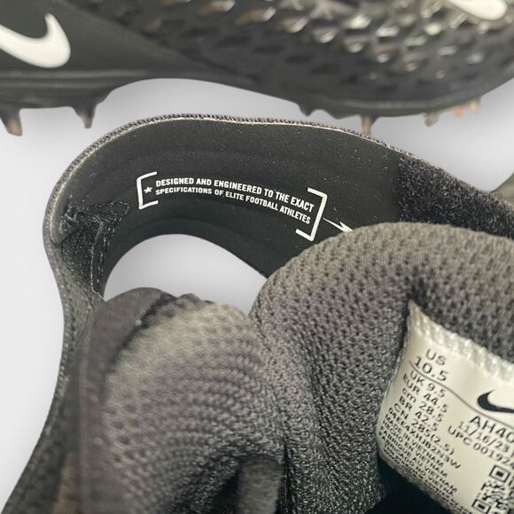 Nike Force Savage Pro 2 Black White Football Cleats AH4000-002 Mens size 10.5 - Picture 10 of 11